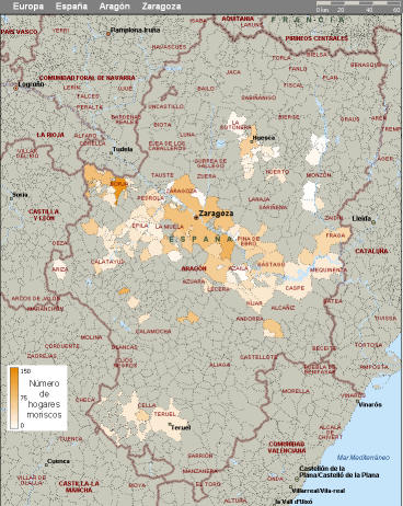 Hogares de Luceni en 1495