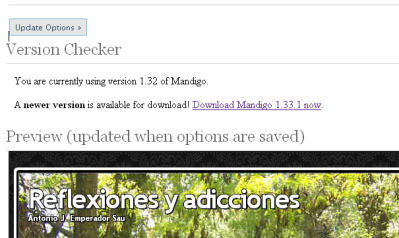 Petición de actualización de Mandigo